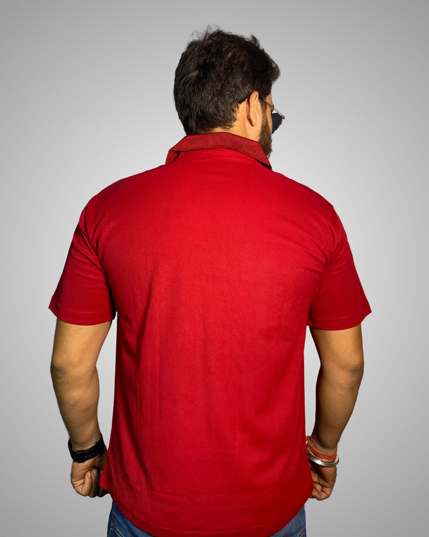 RED POLO T-SHIRT - Image 3